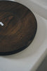 Keiichi Murakami - K-2 Black lacquered hand-carved wooden tray in Japanese chestnut