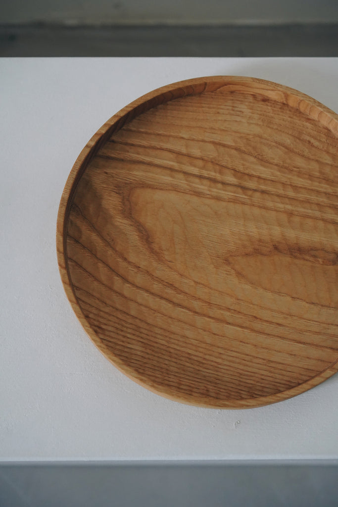 Keiichi Murakami - K-6 Hand-carved wooden tray in Japanese chestnut