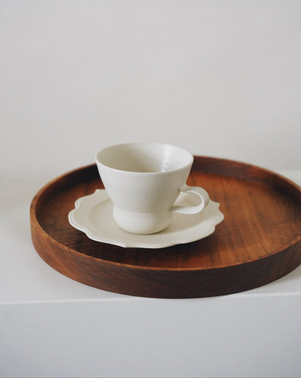 Keiichi Murakami - K-4 Hand-carved wooden tray in Japanese cherry wood