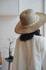 Wica Grocery - Tanned Straw Hat with Dried Leaf Décor