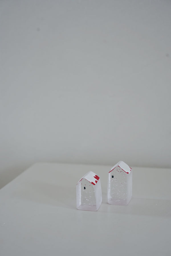 Mellow Glass - Christmas House with a Red Roof (Price upon request)