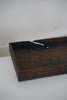 Keiichi Murakami - K-10 Black lacquered hand-carved wooden tray in Japanese chestnut