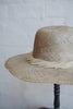 Wica Grocery - Tanned Straw Hat with Dried Leaf Décor