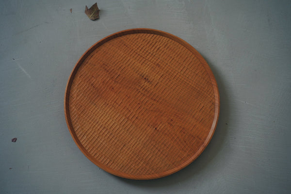 Kazunori Koutsuka - Round Wooden Tray in Japanese Cherry Wood
