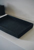 Keiichi Murakami - K-11 Black lacquered hand-carved wooden tray in Japanese chestnut