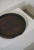 Keiichi Murakami - K-2 Black lacquered hand-carved wooden tray in Japanese chestnut