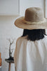 Wica Grocery - Tanned Straw Hat with Dried Leaf Décor