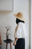 (NEW) Wica Grocery - Round Wide Brim Straw Hat