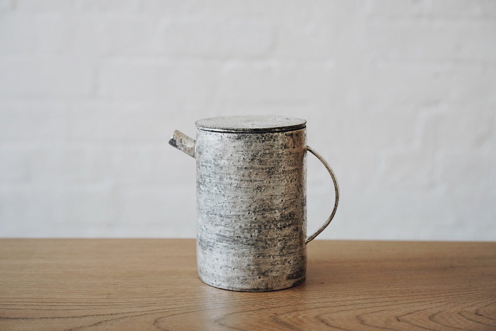 Takashi Endoh - Tea Pot/Coffee Pot Silver Glaze