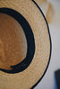Wica Grocery - Drop shaped brim straw hat (LAST ONE)