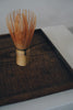 Keiichi Murakami - K-8 Black lacquered hand-carved wooden tray in Japanese chestnut