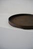 Keiichi Murakami - K-2 Black lacquered hand-carved wooden tray in Japanese chestnut