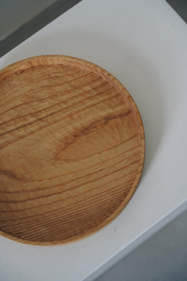 Keiichi Murakami - K-6 Hand-carved wooden tray in Japanese chestnut