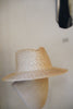 Wica Grocery - Drop shaped brim straw hat (LAST ONE)