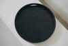 Keiichi Murakami - K-1 Black lacquered hand-carved wooden tray in Japanese cherry wood