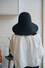 Wica Grocery - Foldable Abaca Straw Hat Black