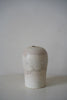 Momoko Otani - Sculpted Sgrafitto White Lotus Flower Vase B (OM29) LAST ONE