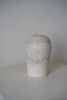 Momoko Otani - Sculpted Sgrafitto White Lotus Flower Vase B (OM29) LAST ONE