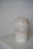 Momoko Otani - Sculpted Sgrafitto White Lotus Flower Vase B (OM29) LAST ONE
