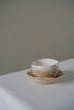 Akari Karugane - Egg shaped tea cup and saucer set