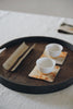 Keiko Murakami - Hand-dyed persimmon & rust dyed coasters