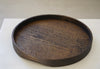 Keiichi Murakami - #4 Black lacquered round wooden tray in Japanese walnut