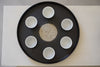 Junko Yashiro - Round wooden tray with tin lacquered motif
