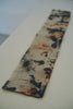 Keiko Murakami - Hand-dyed persimmon & rust dyed long tea mat