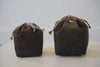 Keiko Murakami - Hand-dyed persimmon & rust dyed linen pouches