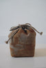 Keiko Murakami - Hand-dyed persimmon & rust dyed linen pouches