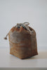 Keiko Murakami - Hand-dyed persimmon & rust dyed linen pouches