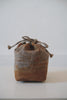 Keiko Murakami - Hand-dyed persimmon & rust dyed linen pouches