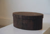 Keiko Murakami - Hand-dyed persimmon & rust dyed oval tea box storage