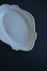 Manami Naoi - Ceramic oval relief footed plates (LAST ONE)