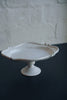 Manami Naoi - Ceramic oval relief footed plates (LAST ONE)