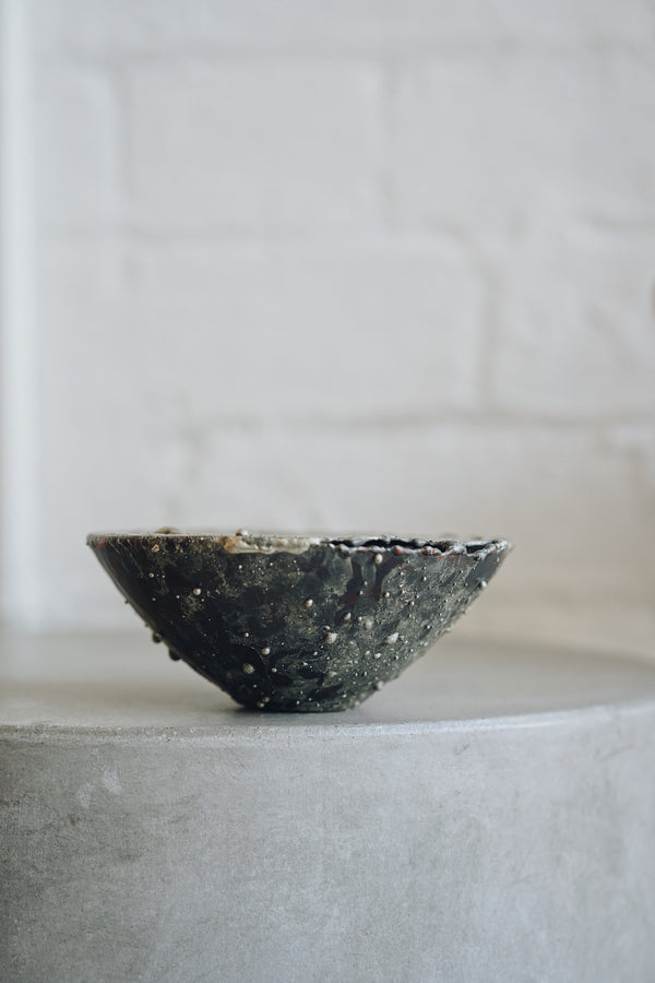 Nagako Fujita - Round Copper and Tin Flower Vessels