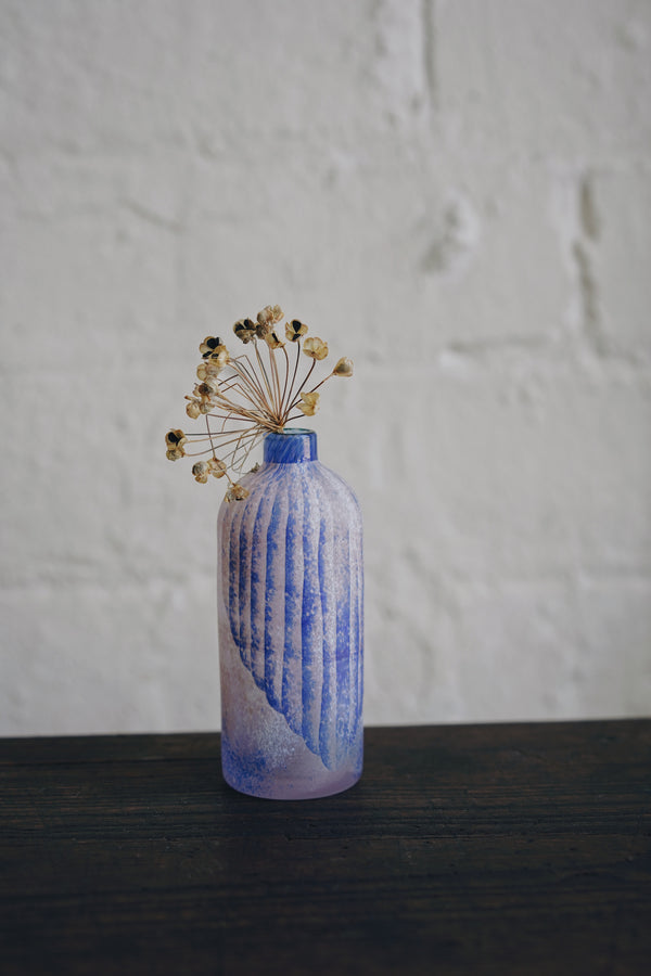 Nomichi Hashimura - Decorative Ichirin-zashi Glass Vase (LAST ONE)