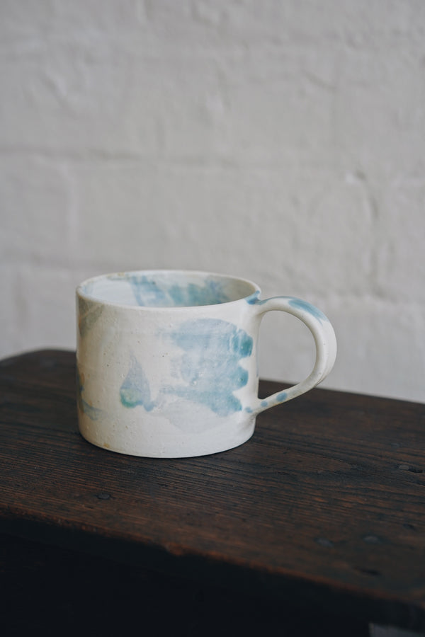Nana Kamio - Blue x White Mug and Saucer Set