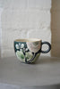 Momoko Otani - Black Pink Chrysanthemum Flower Mug (OM19) LAST ONE