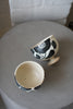 Momoko Otani - Black Flower Compote Footed Cup (OM23)