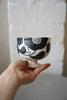 Momoko Otani - Black Flower Compote Footed Cup (OM23)