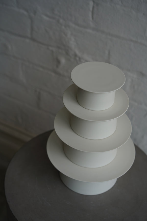 Tetsuya Otani - White Porcelain Compote Stands (LAST ONE)