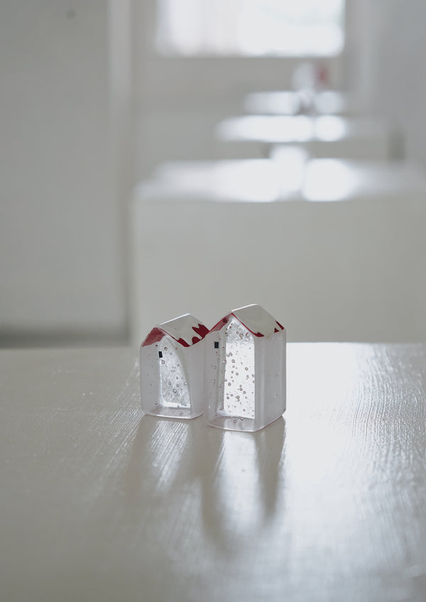 Mellow Glass - Christmas House with a Red Roof (Price upon request)