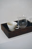Keiichi Murakami - K-13 Black lacquered hand-carved wooden tray in Camphor wood