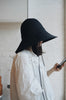 Wica Grocery - Foldable Abaca Straw Hat Black