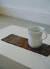 Keiko Murakami - Hand-dyed persimmon & rust dyed short tea mat