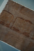 Keiko Murakami - Hand-dyed persimmon & rust dyed rectangualr tea mats (LAST ONE)