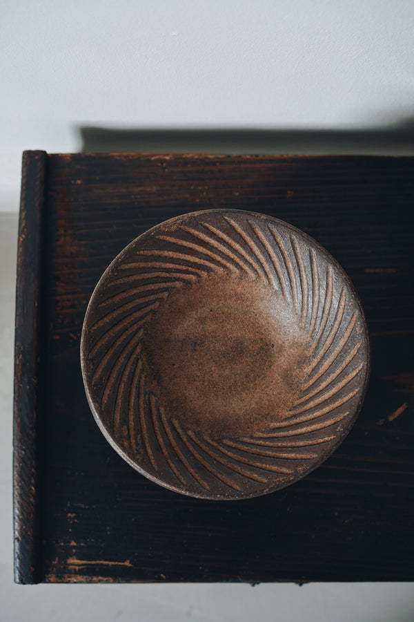 Motoharu Ozawa - Bronze Shinogi Deep Plates (LAST ONE)