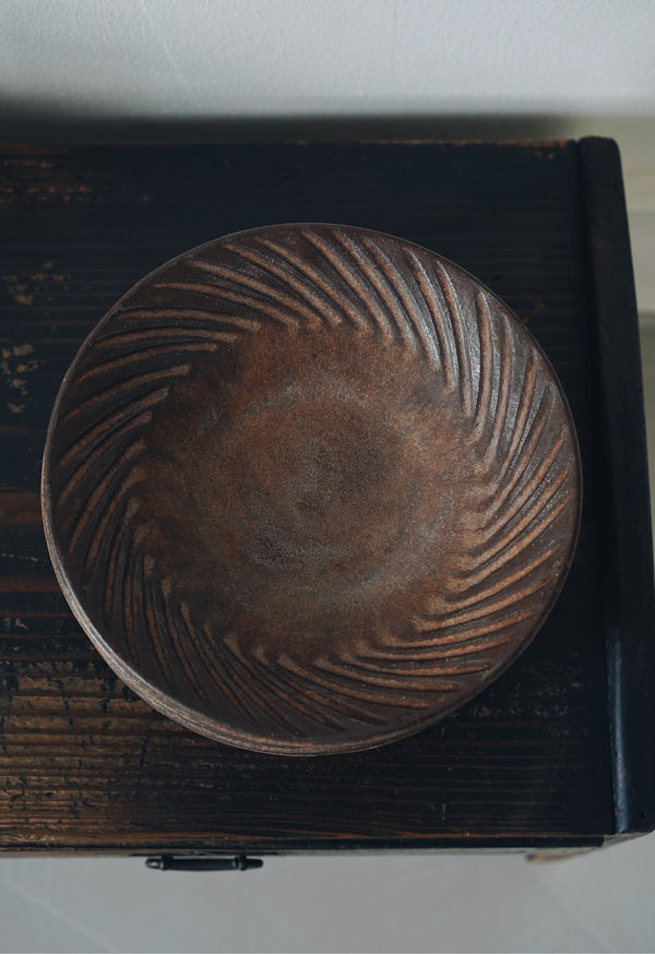 Motoharu Ozawa - Bronze Shinogi Deep Plates (LAST ONE)