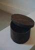 Keiko Murakami - Hand-dyed persimmon & rust dyed oval tea box storage